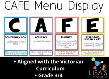 Preview of CAFE MENU 3/4 *Victorian Curriculum**
