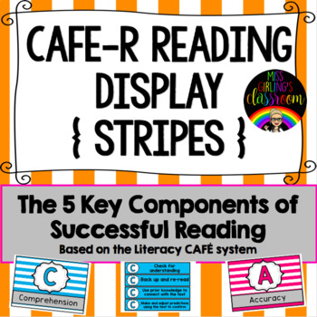 Preview of CAFE-R Reading Display - How to be a Successful Reader (Stripes)