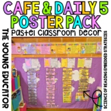 CAFE READING STRATEGY GOAL DISPLAY & DAILY 5 POSTERS /PAST