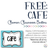 FREE CAFE Signs: Chevron