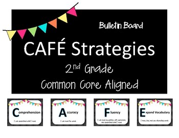 Preview of CAFE Strategies for 2nd Grade - Common Core Aligned - Bulletin Board