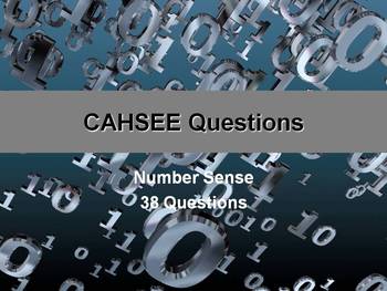 Preview of CAHSEE Review -- Number Sense