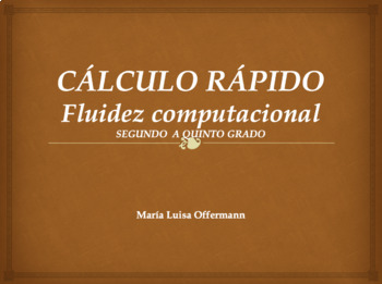 Preview of CALCULO RAPIDO Fluidez computacional