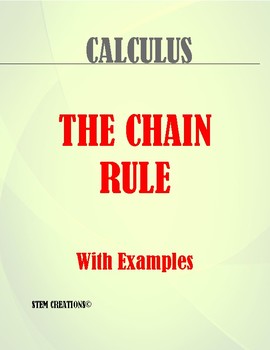 Preview of AP CALCULUS AB: FINDING A DERIVATIVE BY USING THE CHAIN RULE