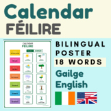 CALENDAR Gaeilge | Day Week Month Irish Gaeilge English (féilire)