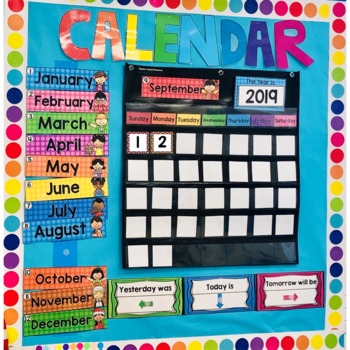 Calendar Kit | Classroom Calendar Set by My Little Pandas | TPT