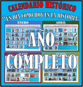 Preview of AÑO COMPLETO CALENDARIO HISTÓRICO "UN DÍA COMO HOY EN LA HISTORIA" (SPANISH)