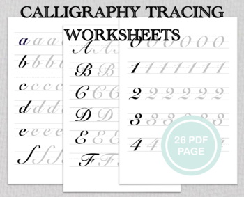 Preview of CALLIGRAPHY PRACTICE SHEETS | Calligraphy Practice Sheets | Modern | Handwriting