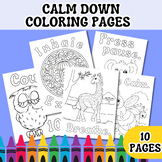 CALM DOWN COLORING PAGES - Calming Corner Activity for Emo