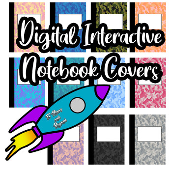 Preview of Digital Interactive Notebook INB Camo Covers for Google Slides and PowerPoint