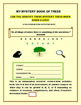 Preview of CAMP BOOK: MYSTERY TREES
