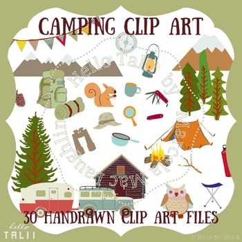 Preview of CAMPING Clip Art