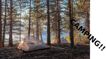 Preview of CAMPING - Reading/Aud. Comp. & Spatial Concepts!