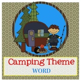 CAMPING theme - Newsletter Template - Word
