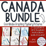 CANADA Coordinate Graphing Picture BUNDLE