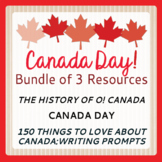 CANADA DAY BUNDLE of 3 Resources  PRINT and EASEL