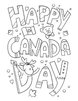 Preview of CANADA DAY COLORING, BUNDLE 11 PAGES, CANADA DAY ACTIVITIES, JULY 1