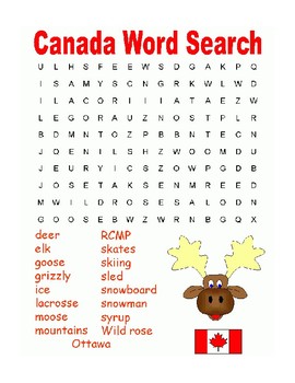 canada day word search bundle 2 pages canada day activities july 1