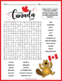 CANADA DAY Word Search Puzzle Worksheet Activity