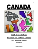 CANADA MAP- Craft/Bricolage