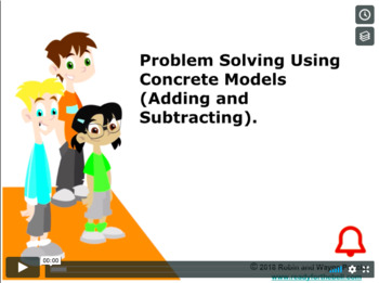 Preview of CANADA Math 4:Algebra:Problem Solve Using (+ and -) Concept Instructional Video