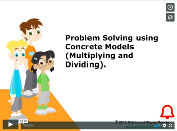 Preview of CANADA Math 4:Algebra:Problem Solve Using (x and ÷) Concept Instructional Video