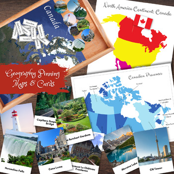 Preview of CANADA North America Geography Landmarks, Provinces, Cities, Map Continent
