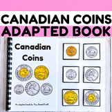 CANADIAN COINS ADAPTED BOOK, SPECIAL EDUCATION, INTERACTIV