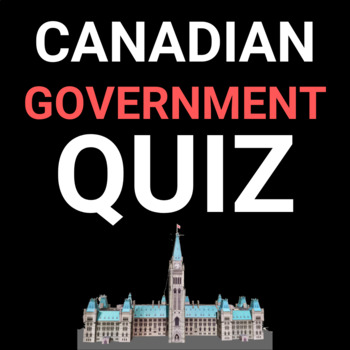Preview of CANADIAN GOVERNMENT QUIZ / WORKSHEET