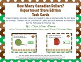 CANADIAN How Many Dollars? Department Store Task Cards: [M