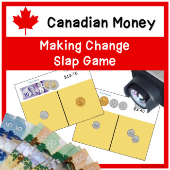 making change canadian money game by inquiring intermediates tpt