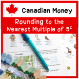 Rounding Canadian Money Math Worksheets