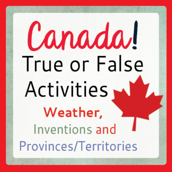 Preview of CANADIAN SOCIAL STUDIES General Knowledge Activities PRINT and EASEL