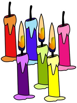 candle clip art black and white