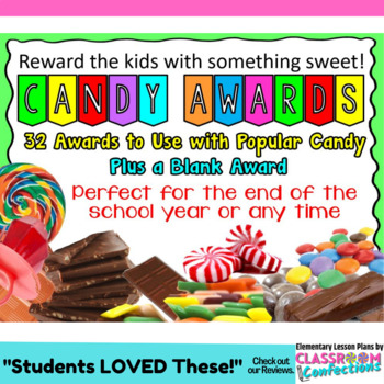 Download Candy Bar Awards by Elementary Lesson Plans | Teachers Pay Teachers