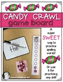 Candy Crawl Game Board {Writing Sight Words & Spelling} Ki