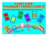 CANDY LAND PICTURE CARDS BUNDLE for VOCABULARY (Occupations, Clothing & Animals)