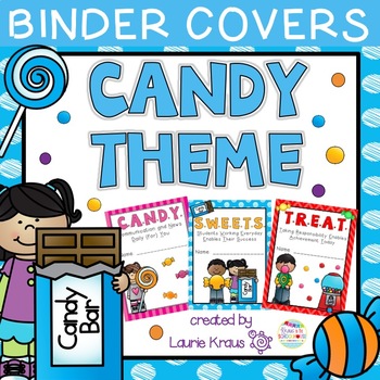 CANDY Theme Binder Covers by Kraus in the Schoolhouse | TpT