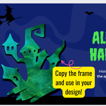 Preview of CANVA FRAME PACKAGE: HALLOWEEN THEMED SILHOUETTES