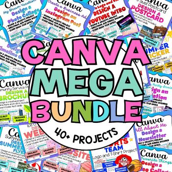 Preview of CANVA: Huge MEGA Project Bundle - 40+ Graphic Design Assignments in Canva