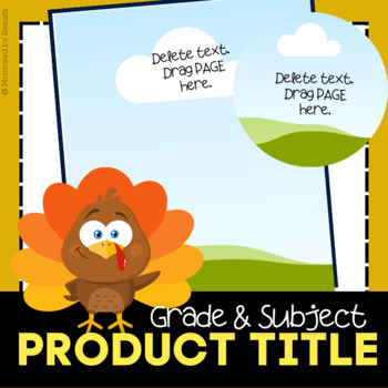 Preview of CANVA Product Preview Video TEMPLATE  | THANKSGIVING Design