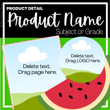 Preview of CANVA Product Preview Video TEMPLATE | WATERMELON Design