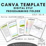 CANVA TEMPLATE / Digital Programming Folder Planner EYLF V2.0