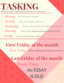 CANVA Template - Classroom Structure Poster - Tasking Post