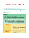 CANVAS HTML Lesson or Unit Template