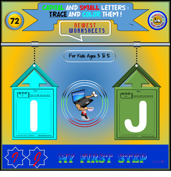 Preview of CAPITAL  AND SMALL LETTERS: Trace And Color Them!