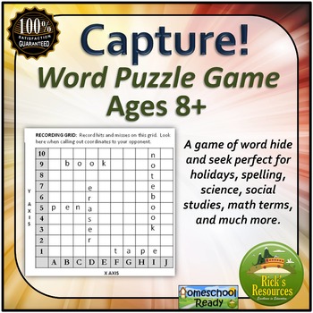 Preview of Word Game - Vocabulary Distance Learning Homeschool Ready