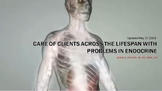 CARE OF CLIENTS ACROSS THE LIFESPAN WITH PROBLEMS IN ENDOCRINE