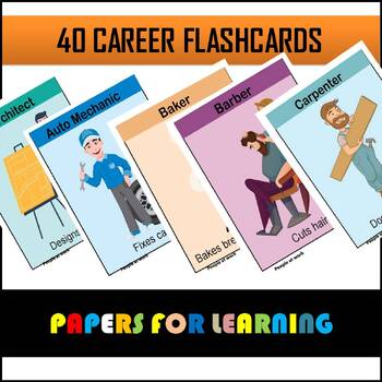 Preview of CAREER FLASHCARDS (people at work)