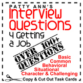CAREER JOB Interview Questions - 100 Behavioral Character 